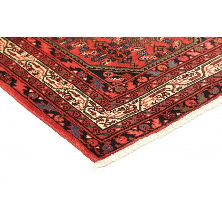 Tappeto Hamadan Persia marrone giallo 103x156