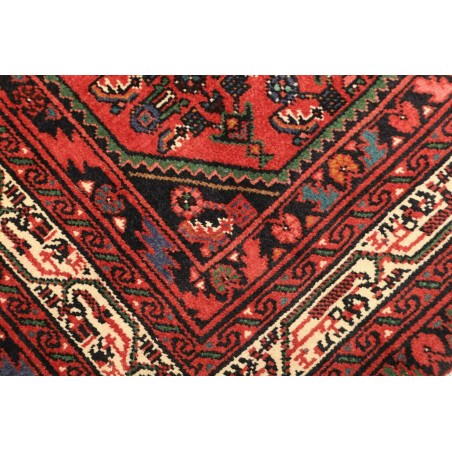 Tappeto Hamadan Persia marrone giallo 103x156