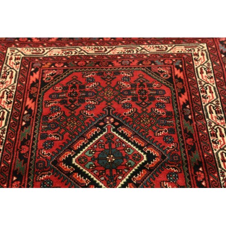 Tappeto Hamadan Persia marrone giallo 103x156