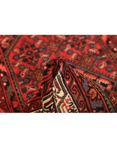 Tappeto Hamadan Persia marrone giallo 103x156