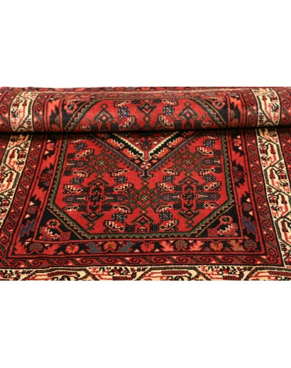 Tappeto Hamadan Persia marrone giallo 103x156