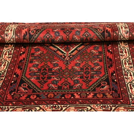 Tappeto Hamadan Persia marrone giallo 103x156
