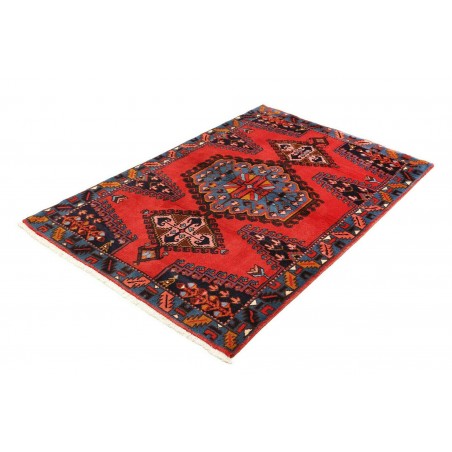 Tappeto Hamadan Persia grigio rosso 111x165