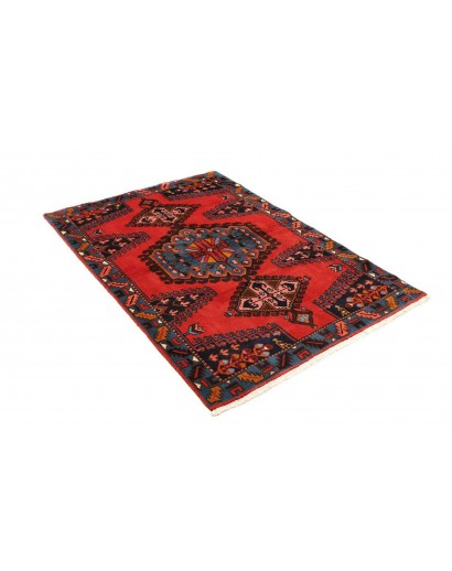 Tappeto Hamadan Persia grigio rosso 111x165
