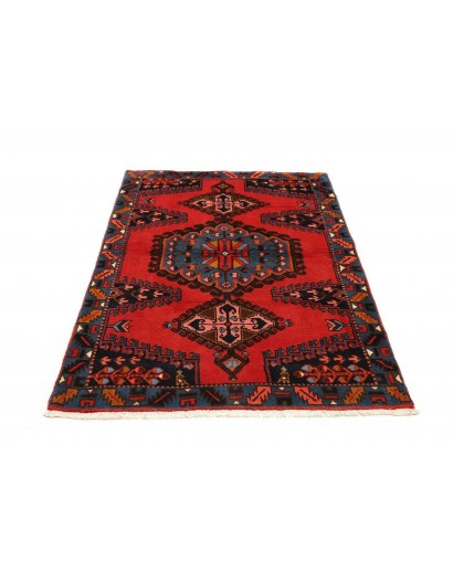Tappeto Hamadan Persia grigio rosso 111x165