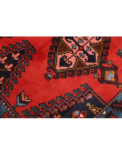 Tappeto Hamadan Persia grigio rosso 111x165