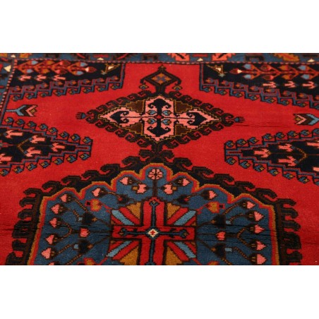 Tappeto Hamadan Persia grigio rosso 111x165
