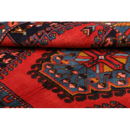 Tappeto Hamadan Persia grigio rosso 111x165