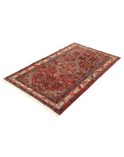 Tappeto Hamadan Persia marrone giallo 98x160