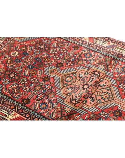 Tappeto Hamadan Persia marrone giallo 98x160