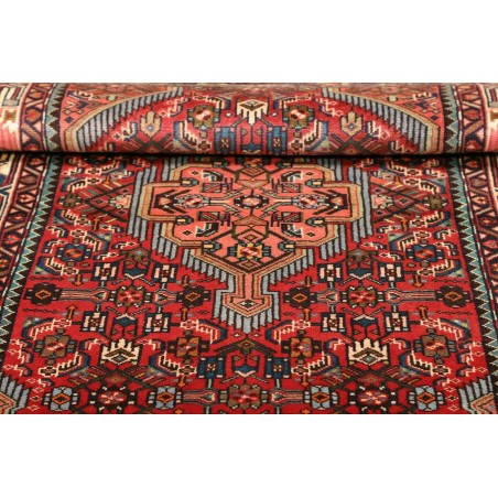 Tappeto Hamadan Persia marrone giallo 98x160