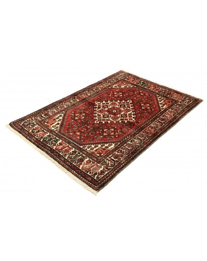 Tappeto Hamadan Persia verde giallo 106x154