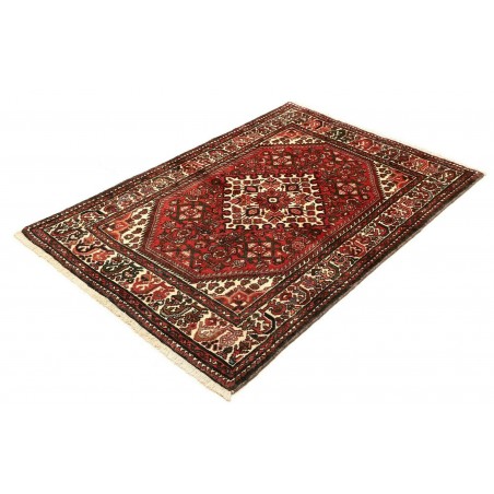 Tappeto Hamadan Persia verde giallo 106x154