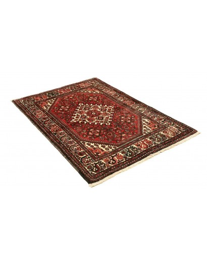 Tappeto Hamadan Persia verde giallo 106x154