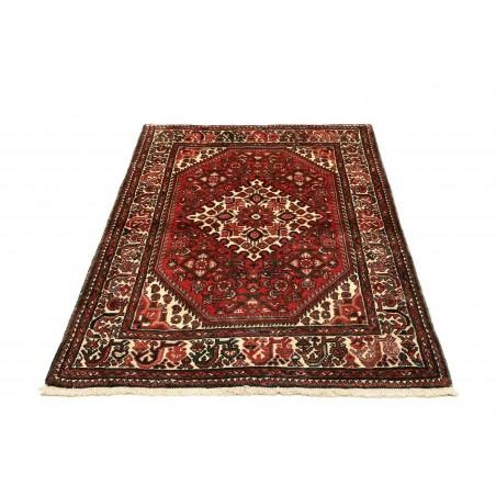 Tappeto Hamadan Persia verde giallo 106x154