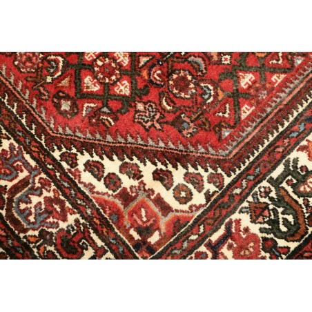 Tappeto Hamadan Persia verde giallo 106x154