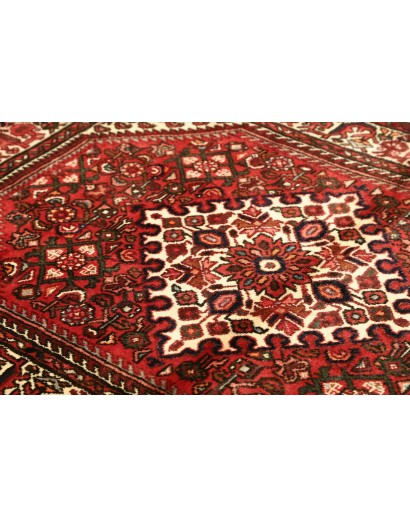 Tappeto Hamadan Persia verde giallo 106x154