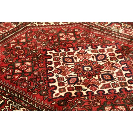 Tappeto Hamadan Persia verde giallo 106x154