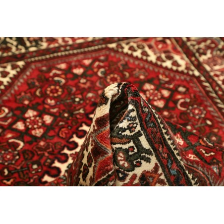 Tappeto Hamadan Persia verde giallo 106x154
