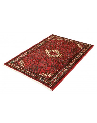Tappeto Hamadan Persia marrone giallo 106x152