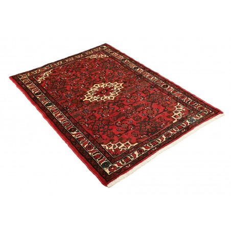 Tappeto Hamadan Persia marrone giallo 106x152