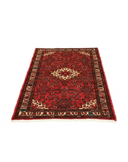Tappeto Hamadan Persia marrone giallo 106x152