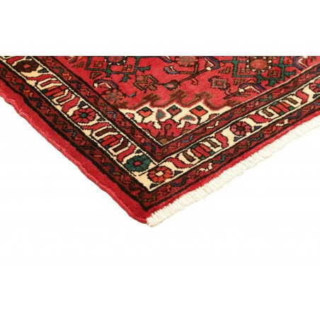 Tappeto Hamadan Persia marrone giallo 106x152