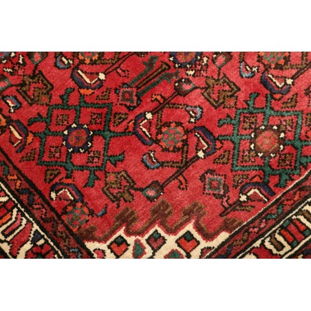 Tappeto Hamadan Persia marrone giallo 106x152