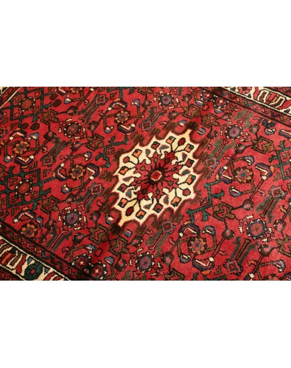 Tappeto Hamadan Persia marrone giallo 106x152