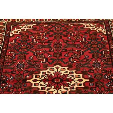 Tappeto Hamadan Persia marrone giallo 106x152