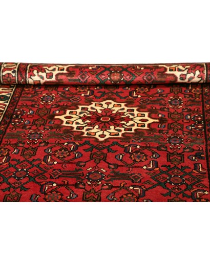 Tappeto Hamadan Persia marrone giallo 106x152