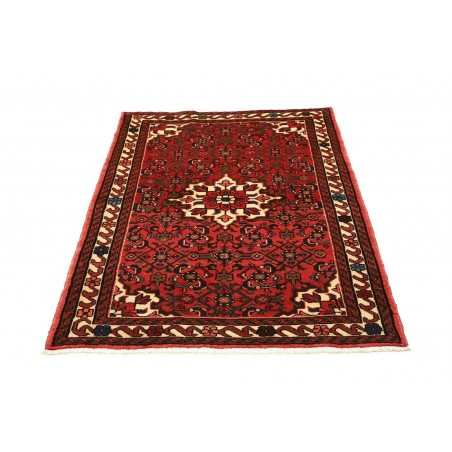 Tappeto Hamadan Persia grigio marrone 104x148
