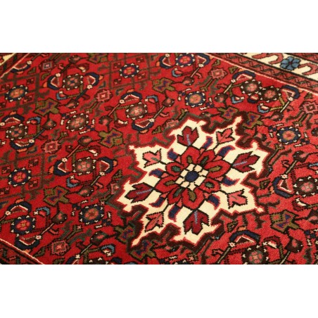 Tappeto Hamadan Persia grigio marrone 104x148