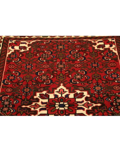 Tappeto Hamadan Persia grigio marrone 104x148