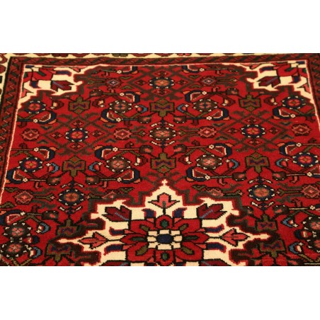 Tappeto Hamadan Persia grigio marrone 104x148