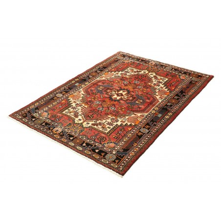 Tappeto Hamadan Persia marrone giallo 107x152