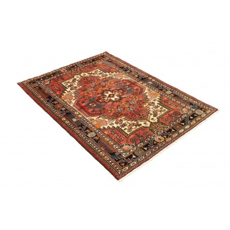 Tappeto Hamadan Persia marrone giallo 107x152