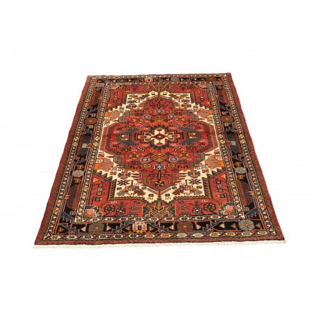 Tappeto Hamadan Persia marrone giallo 107x152