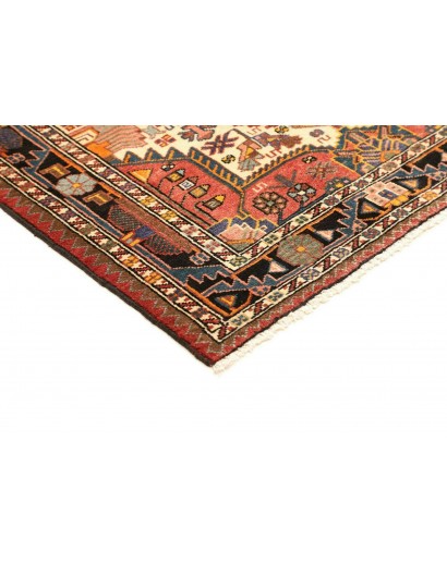 Tappeto Hamadan Persia marrone giallo 107x152