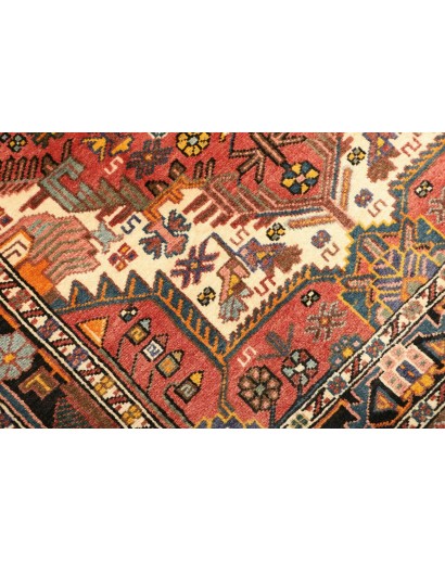 Tappeto Hamadan Persia marrone giallo 107x152