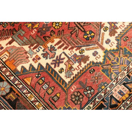 Tappeto Hamadan Persia marrone giallo 107x152