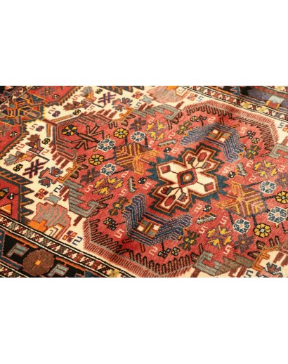 Tappeto Hamadan Persia marrone giallo 107x152