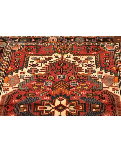 Tappeto Hamadan Persia marrone giallo 107x152
