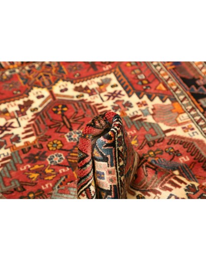 Tappeto Hamadan Persia marrone giallo 107x152