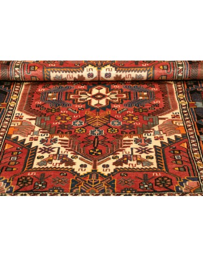 Tappeto Hamadan Persia marrone giallo 107x152