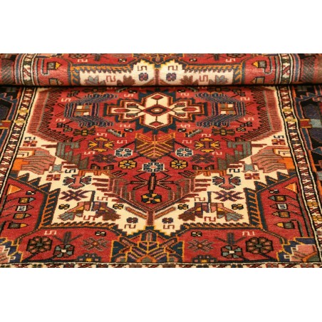 Tappeto Hamadan Persia marrone giallo 107x152