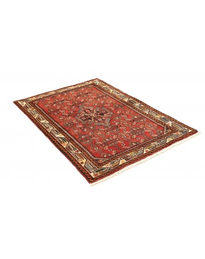 Tappeto Hamadan Persia marrone rosso 102x140