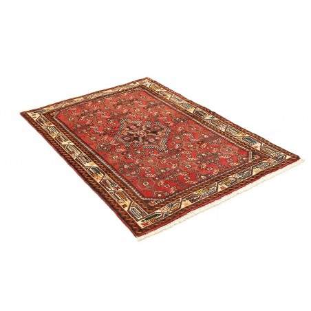 Tappeto Hamadan Persia marrone rosso 102x140