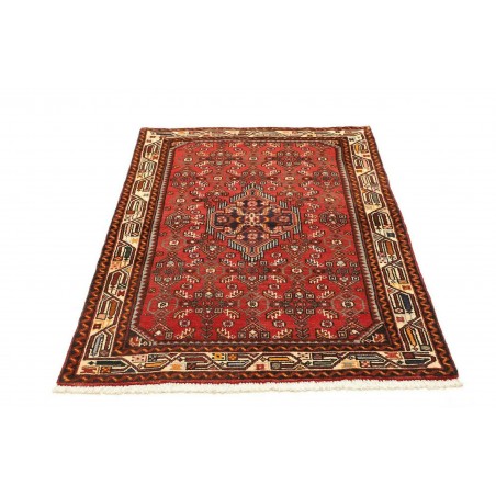 Tappeto Hamadan Persia marrone rosso 102x140
