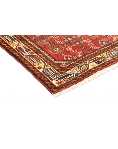 Tappeto Hamadan Persia marrone rosso 102x140